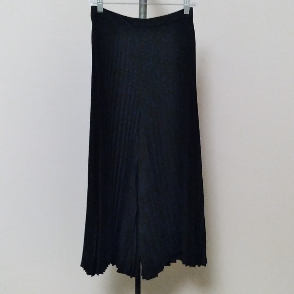 NWT - ZIMMERMANN Black Fanned Pants Wide-leg Cropped Pants, size 4 - Picture 5 of 14